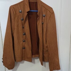 Ladies Tan Military Style Jacket